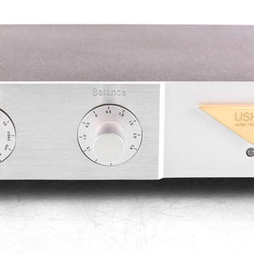 Usher P-307A Stereo Preamplifier; MM Phono; Silver (40818)