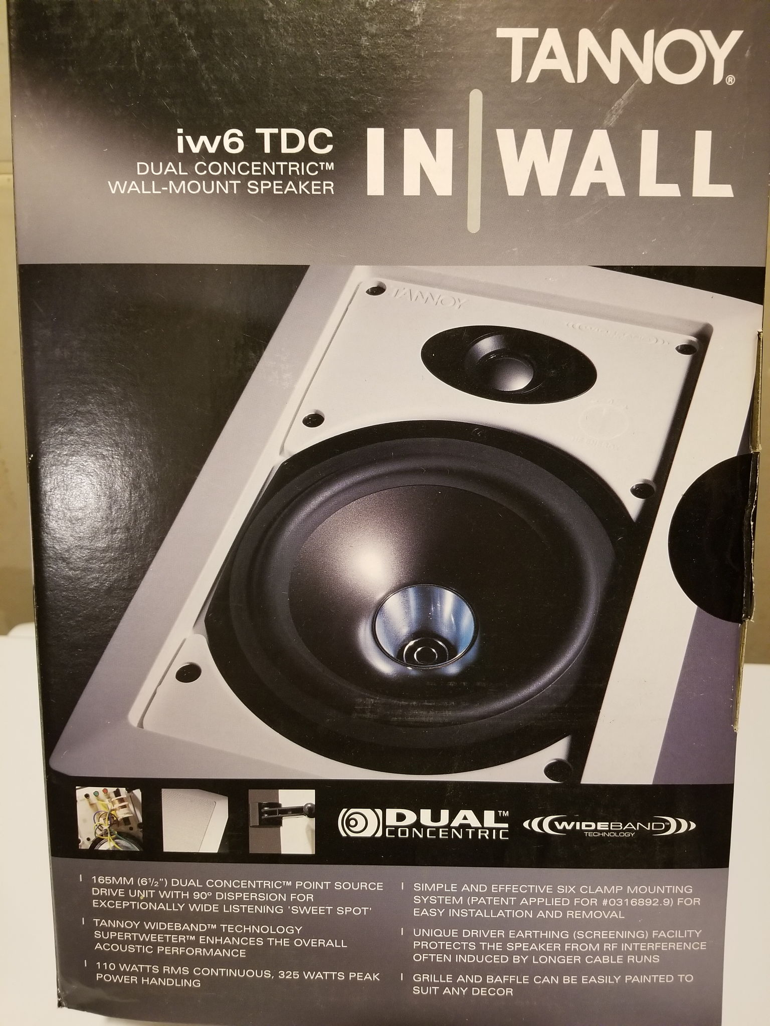 Tannoy iw6 TDC and CMS 401DCe Speakers