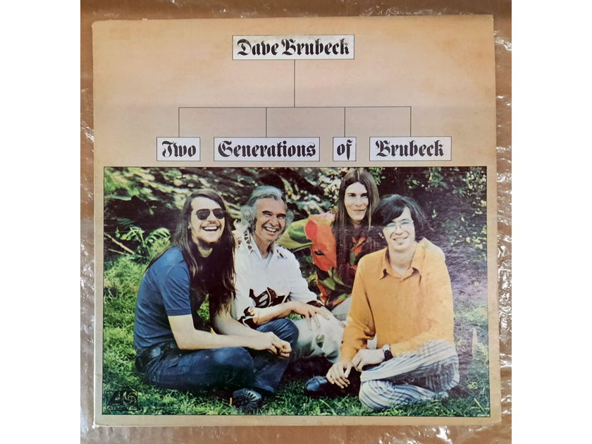 Dave Brubeck ‎– Two Generations Of Brubeck 1973 EX Vinyl LP Atlantic SD 1645