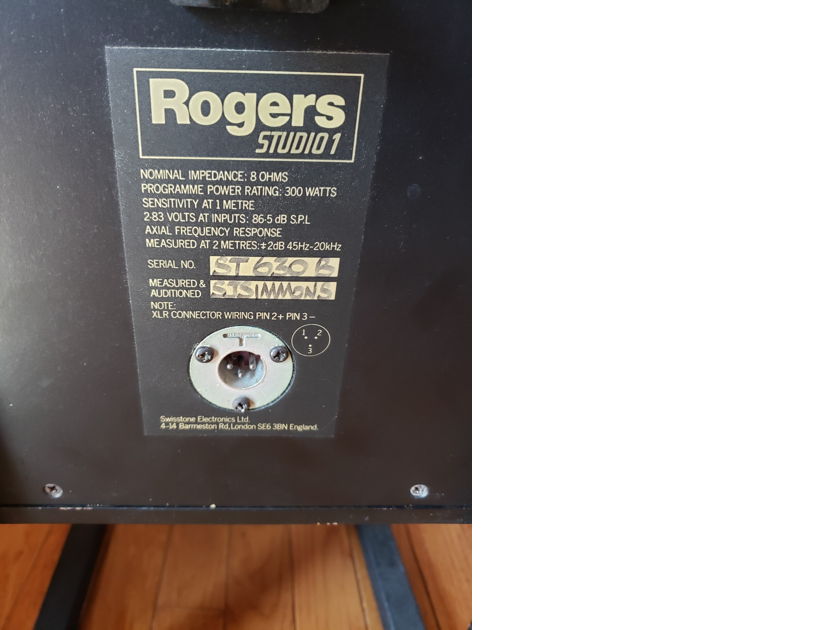 Rogers Studio 1 For Sale | Audiogon