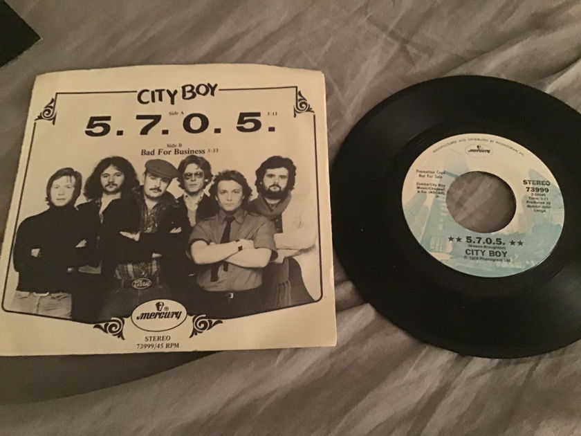 City Boy 5.7.0.5. Promo 45 With Picture Sleeve