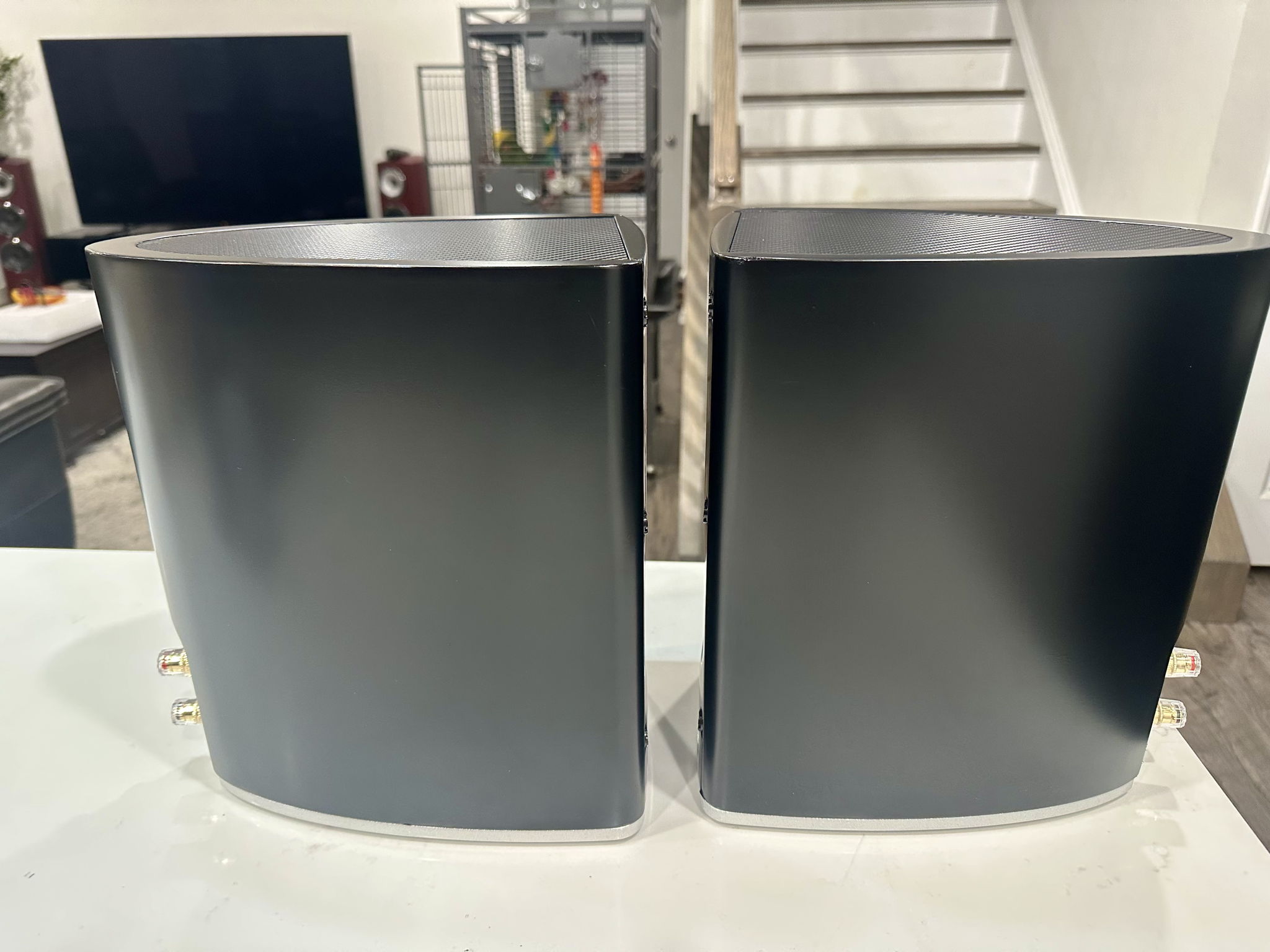 Scansonic  MB-1 bookshelf speakers with raidho stands 10