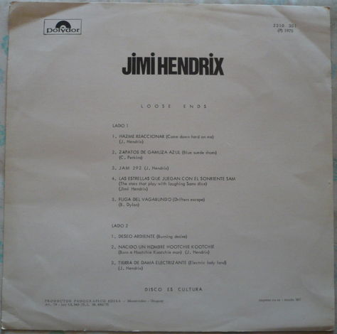 Jimi Hendrix - Loose Ends 1973. (P) 1975 Polydor. 2310 ...