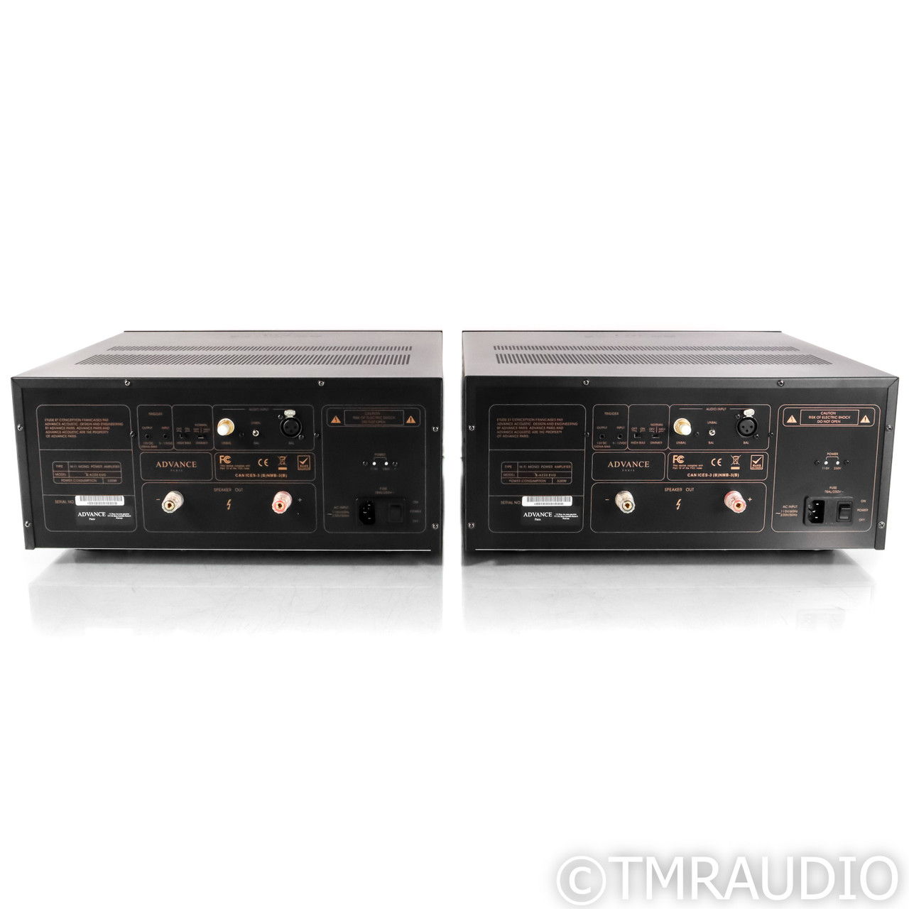 Advance Paris X-A220 EVO Mono Power Amplifiers; Pair (6... 5