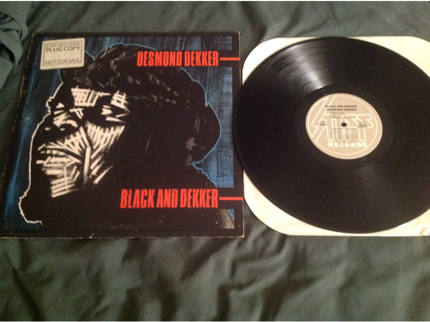 Desmond Dekker Black And Dekker Stiff Records Promo LP