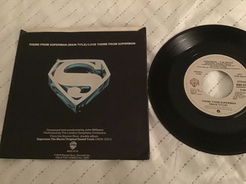John Williams  Theme From Superman The Movie Promo Mono/Stereo With PS
