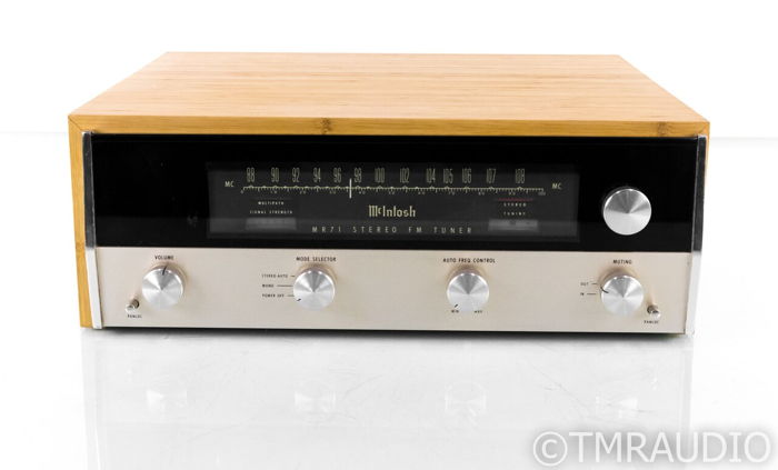 McIntosh MR71 Vintage Stereo FM Tuner; MR-71; Bamboo Ca...