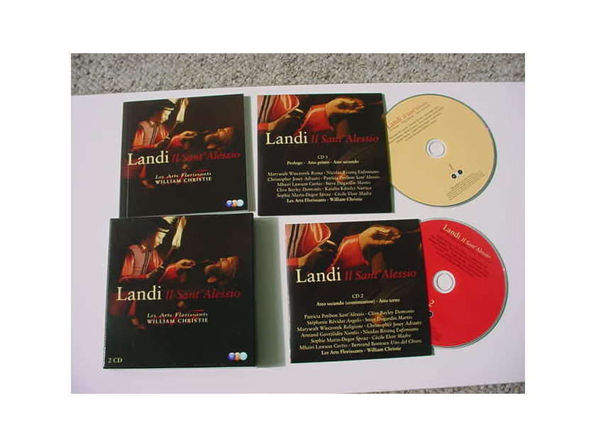 William Christie les arts Florissants 2 cd set - Landi II saint Alessio WCJ ERATO DISQUES SEE ADD