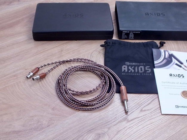 Kimber Kable Axios Cu headphone cable 2x 3 pins Mini XL...