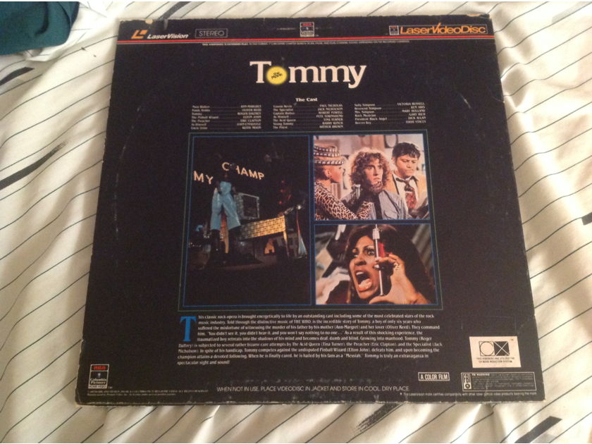 Jack Nicholson Tina Turner  Tommy Laserdisc