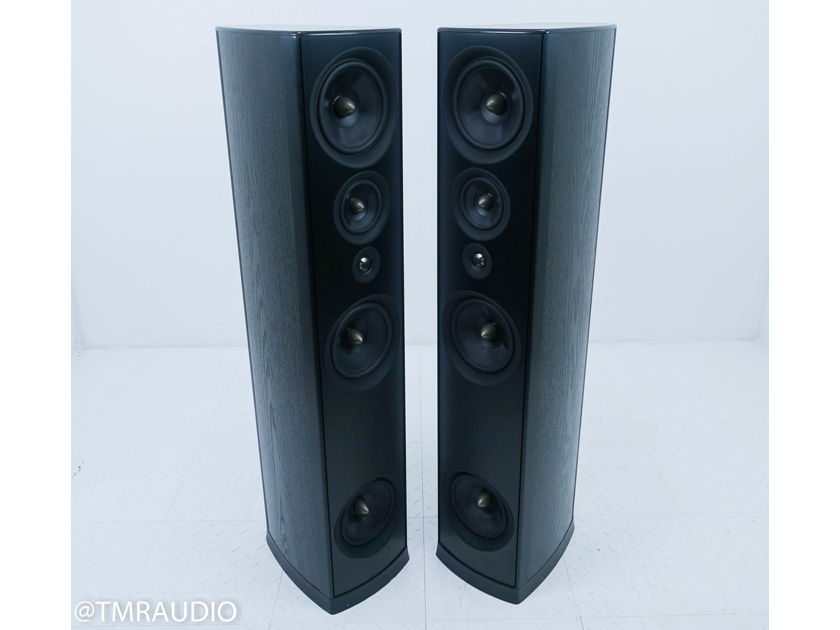 PSB Synchrony One Floorstanding Speakers Black Pair w/ Soundocity Outriggers (14328)