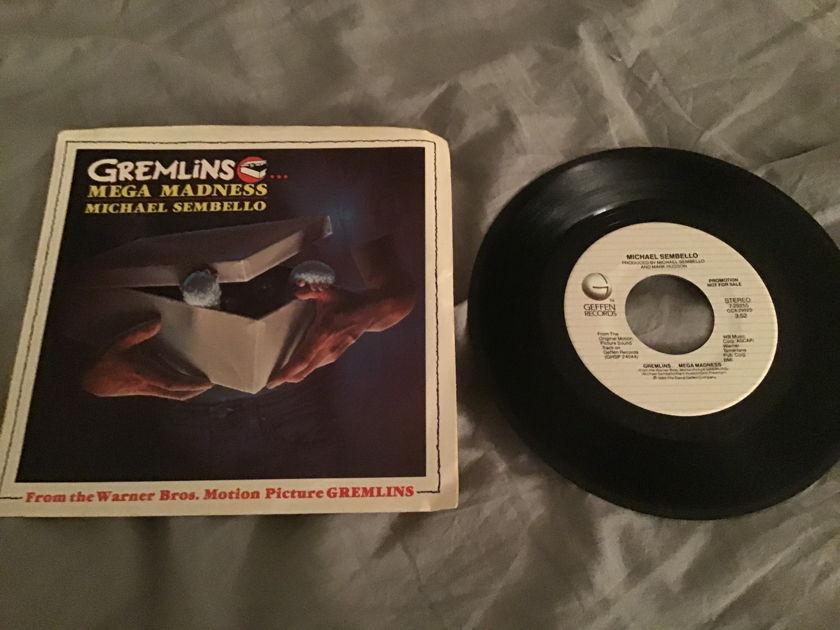Michael Sembello Gremlins Mega Madness Promo 45 With Picture Sleeve