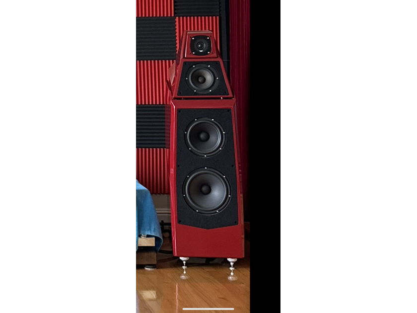 Wilson Audio Alexia Gorgeous Imola Red Speakers - Complete