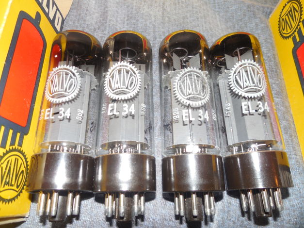 4 tightly matched mullard xf2 OO getter  el34 /6ca7 tubes