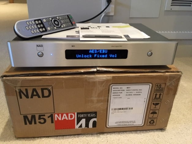 NAD M51 Direct Digital DAC Silver  Price reduced!