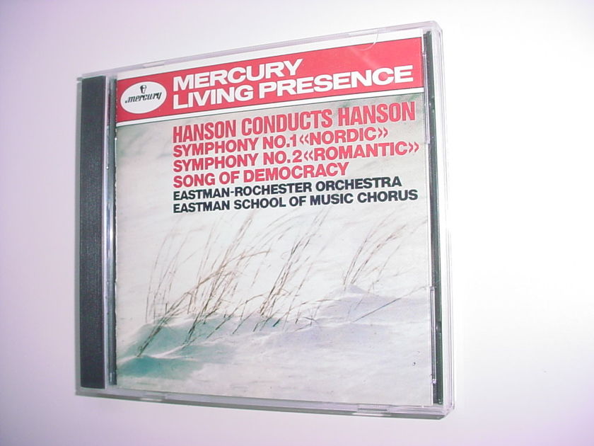 CD Mercury Living Presence Hanson conducts Hanson symphony no1 no2 Democracy Eastman school