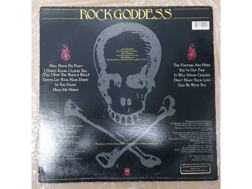 Rock Goddess - Hell Hath No Fury NM- PROMO ORIGINAL1984 NM- VINYL LP A&M Records SP-6-4992