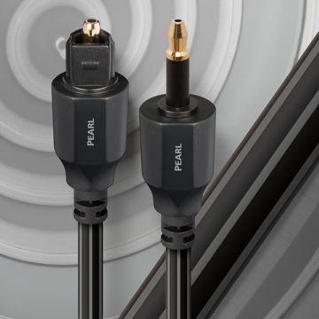 AudioQuest Pearl 3.5mm Mini to Full Size Fiber Optic - ...