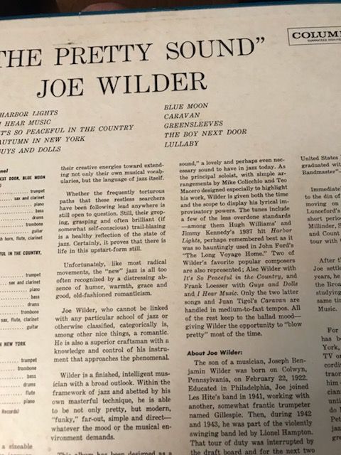 JOE WILDER Pretty Sound JOE WILDER Pretty Sound 2