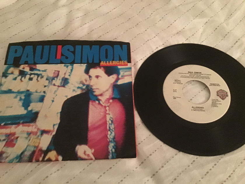 Paul Simon Allergies Promo Mono/Stereo 45 With Picture Sleeve Vinyl NM