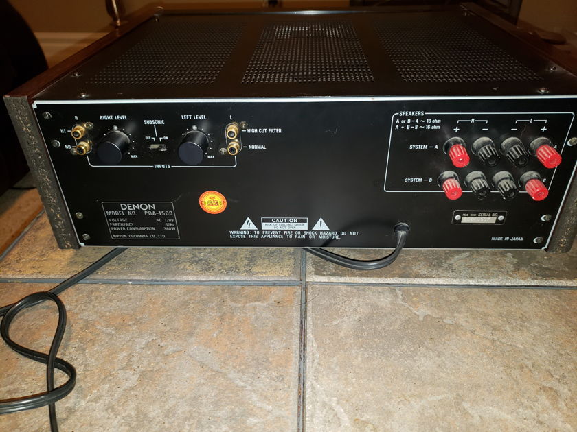 Denon POA-1500 For Sale | Audiogon