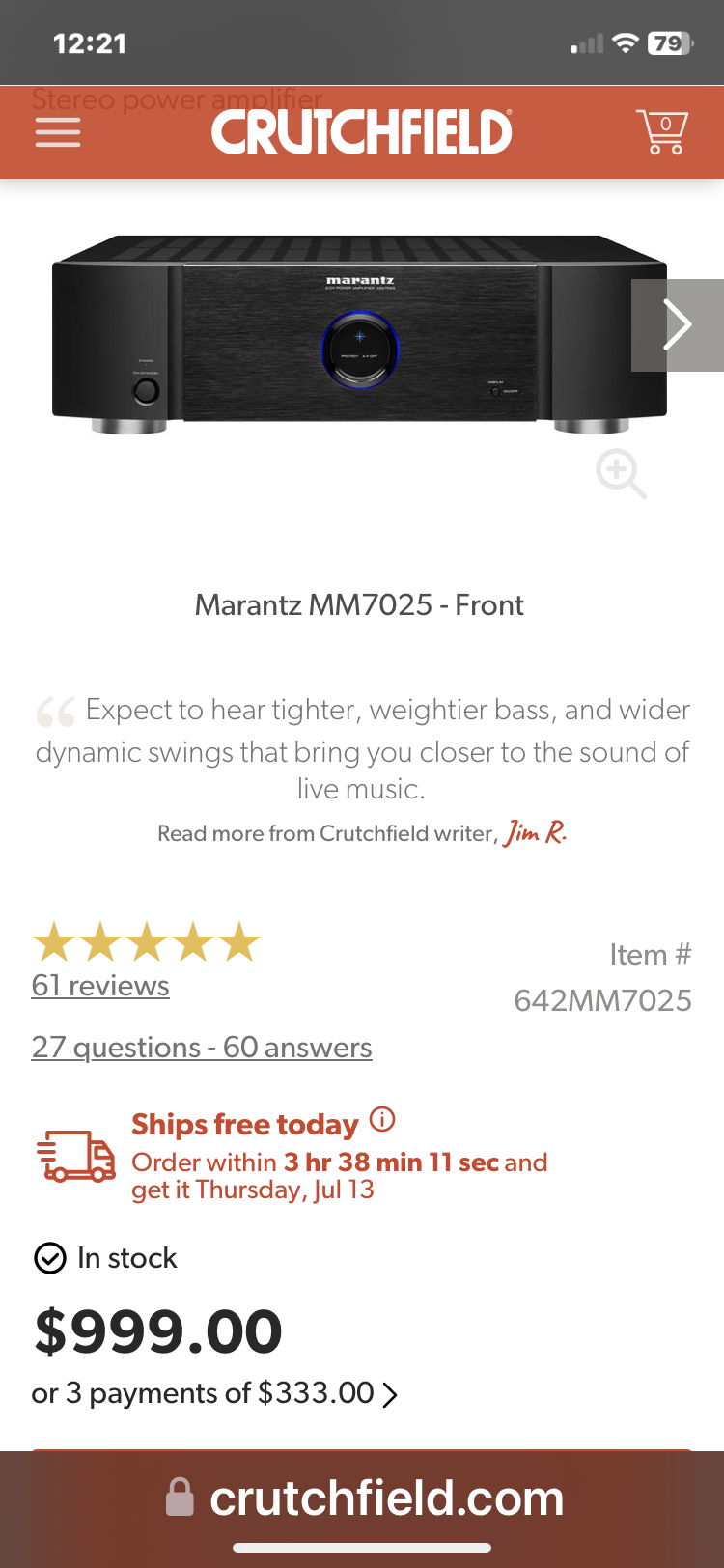 Marantz AV7706 & Marantz MM7025 5