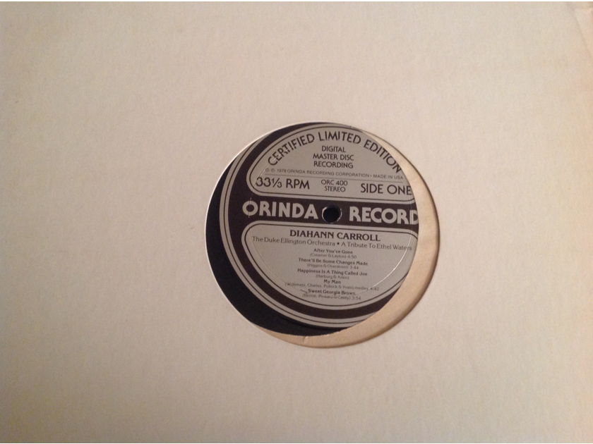 Diahann Carroll The Duke Ellington Orchestra  A Tribute To Ethel Waters Test Pressing Digital Master Recording