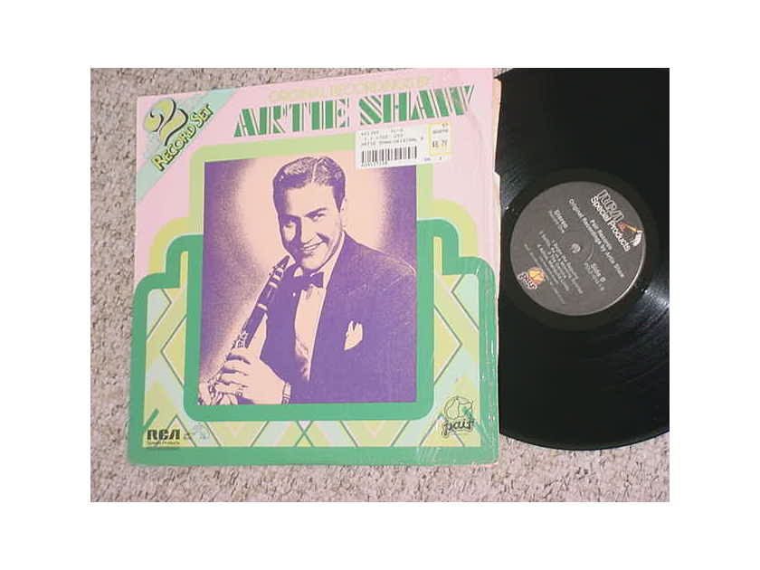Artie Shaw double lp record - original recordings RCA  PAIR RECORDS 1982 SHRINK SEE ADD
