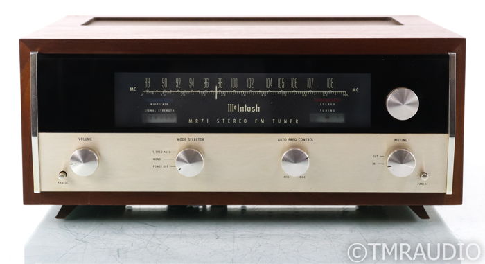 McIntosh MR71 Vintage Stereo Tube FM Tuner; MR-71; Waln...