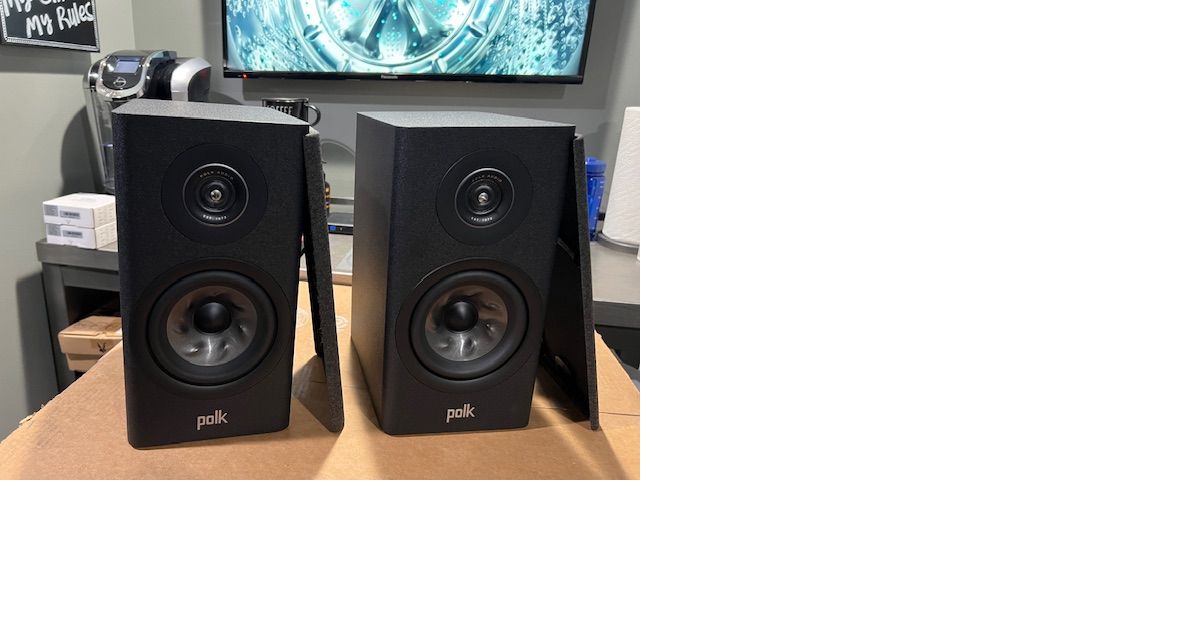 polk audio RESERVE R100 Black 黒 Polk Audio Reserve R100 Bookshelf Speakers - Black, Pair