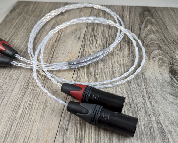 New RS Audio Cables Solid Silver Balanced XLR 1.0m Pair...