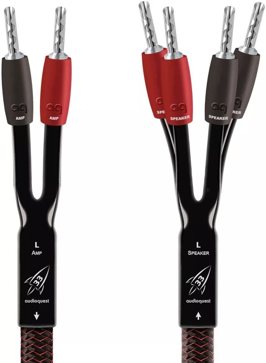 AudioQuest Rocket 33 Speaker Cable 10ft(Pair) Sliver Pl... 2