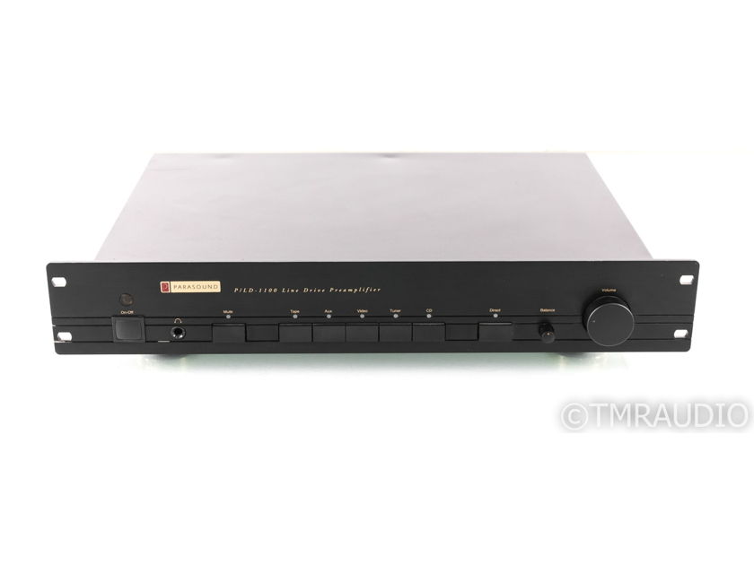 Parasound P/LD-1100 Line Drive Stereo Preamplifier; PLD1100; Remote (23605)