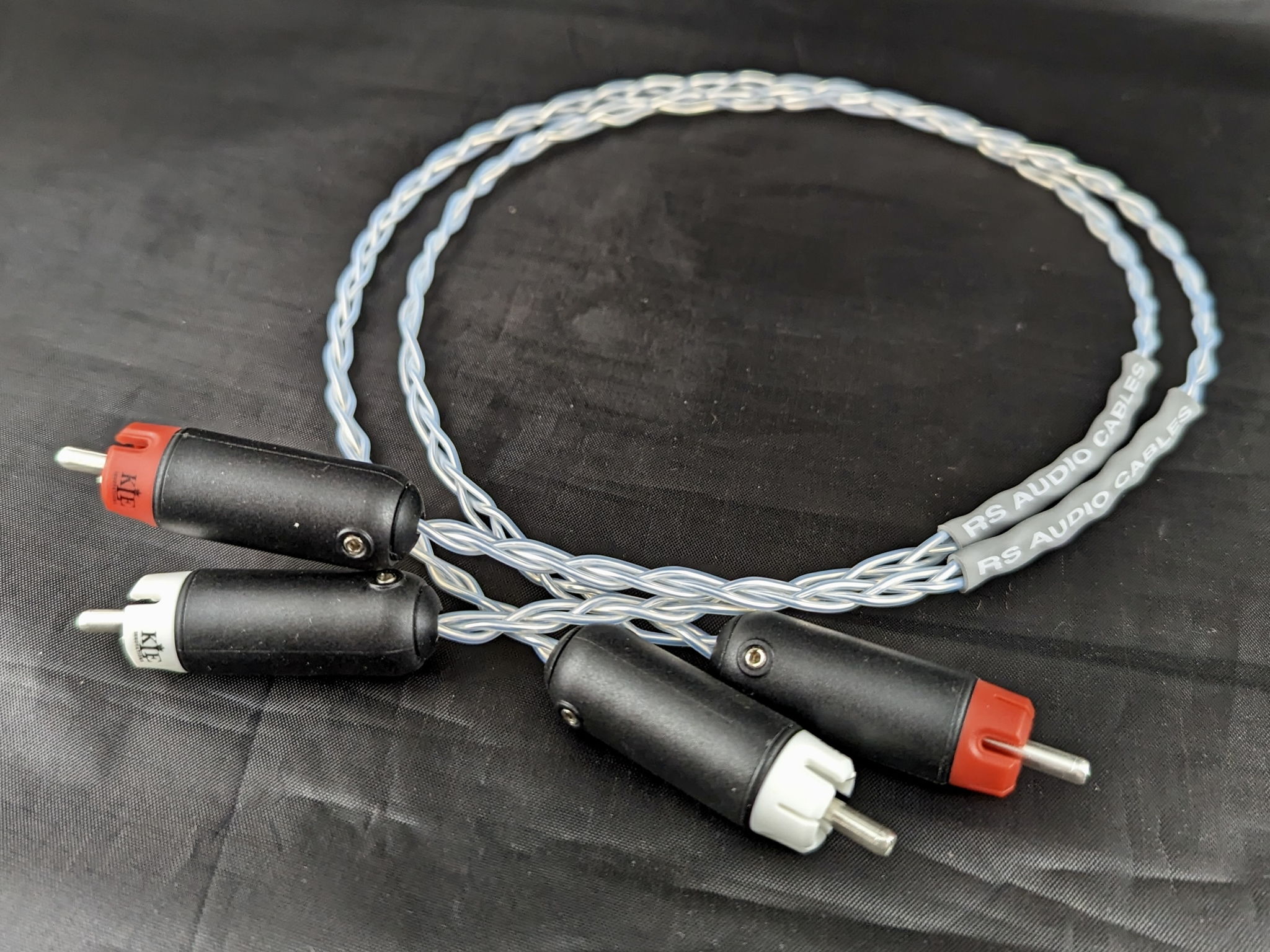 New RS Cables 0.5m Pair Solid Silver Interconnects wit... 4