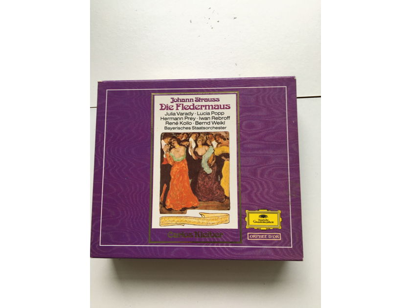 Johann Strauss Carlos Kleiber  Die Fledermaus Cd box set deutsche Grammophon