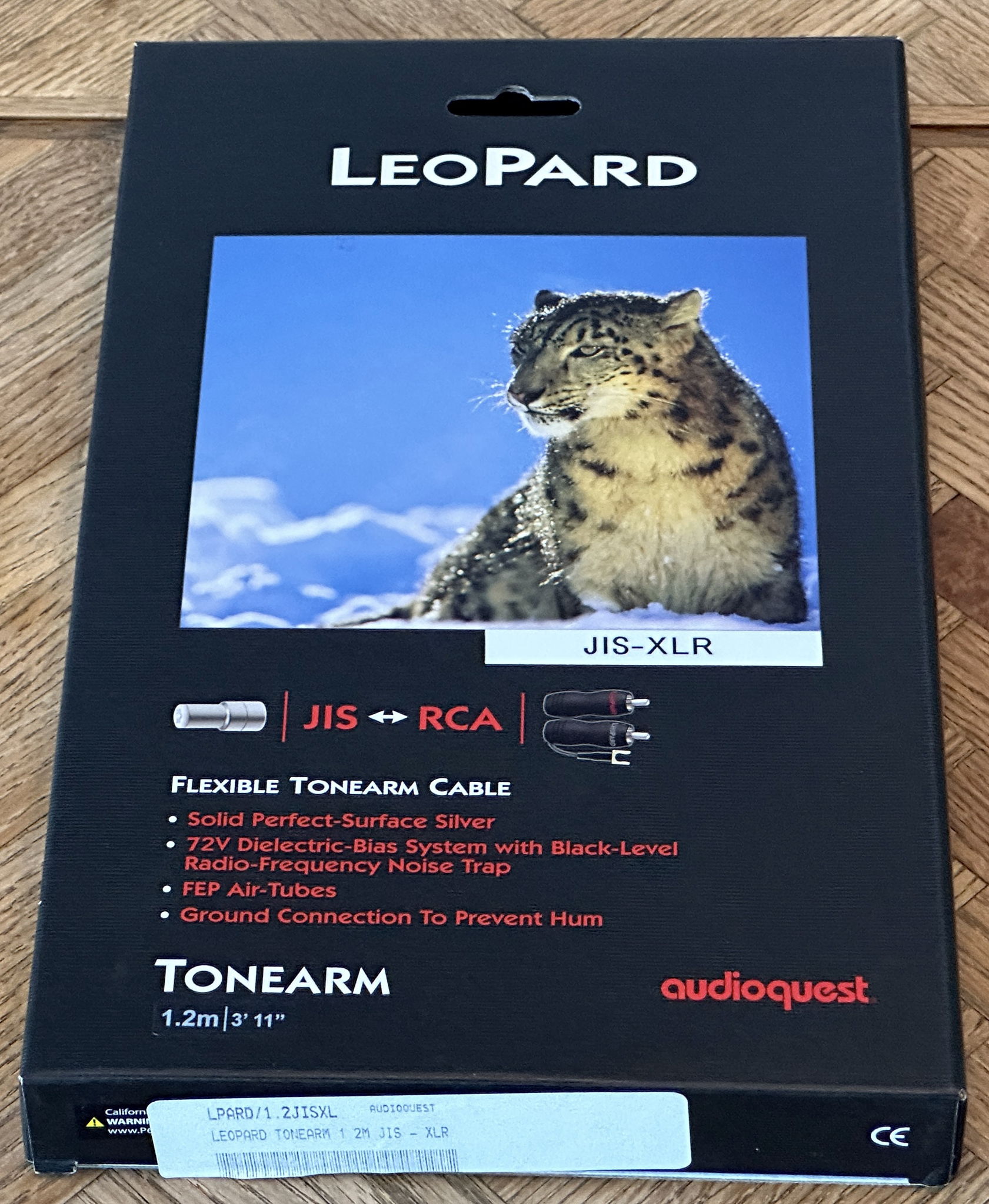 AudioQuest LeoPard 1.2 m Tonearm cable - JIS to XLR 4