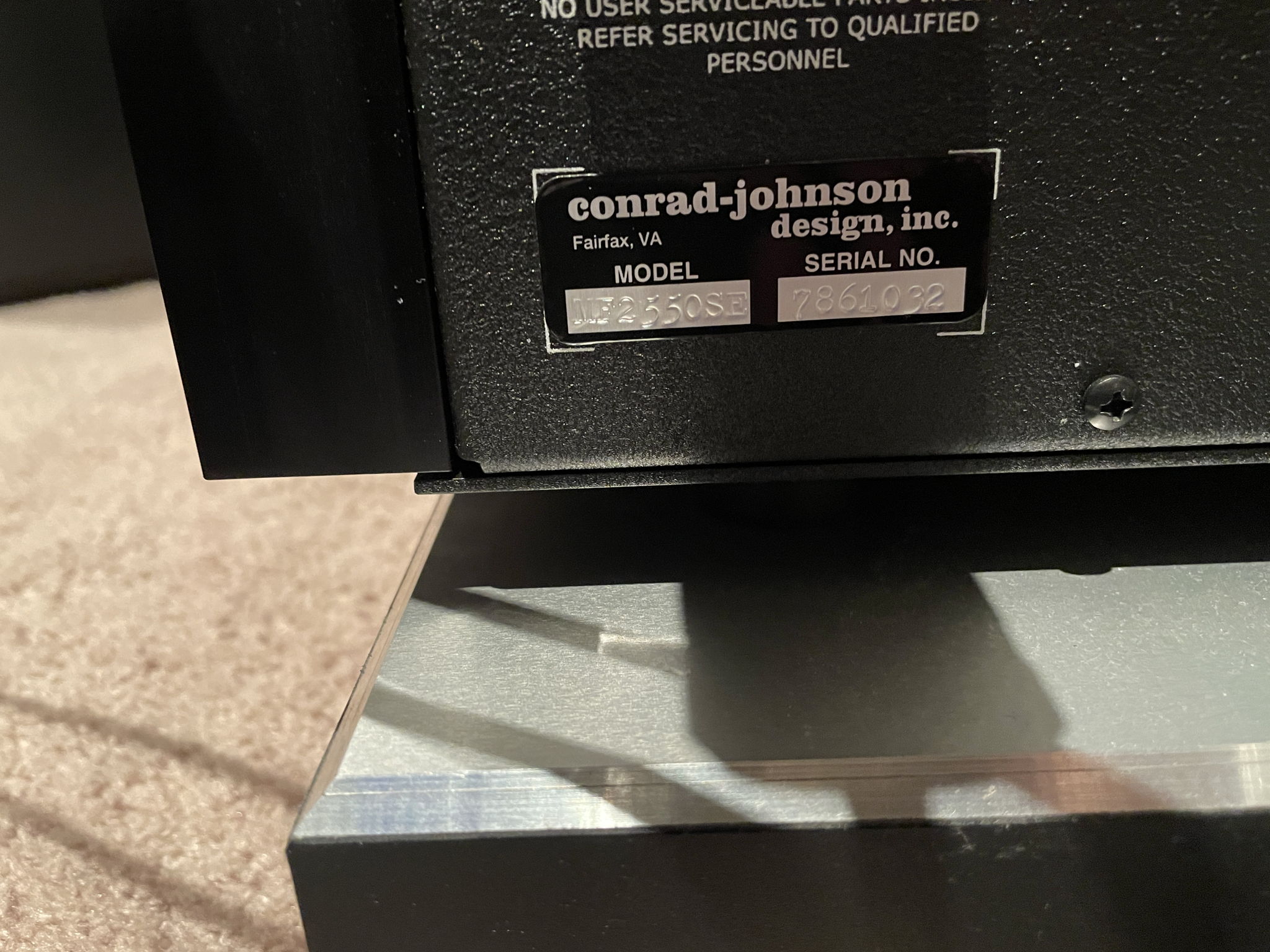 Conrad Johnson MF2550 SE stereo amp - mint customer tra... 6