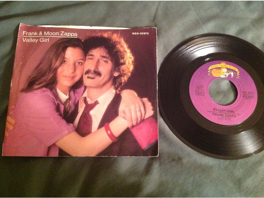 Frank And Moon Zappa 45 With Picture Sleeve Valley Girl