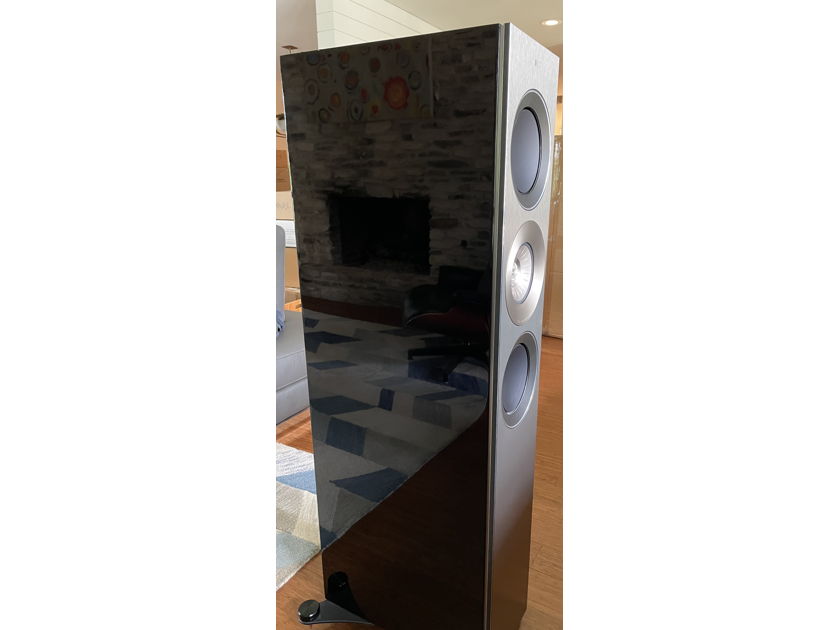 KEF Reference 3 Gloss Black w/Silver Front Exc Condition