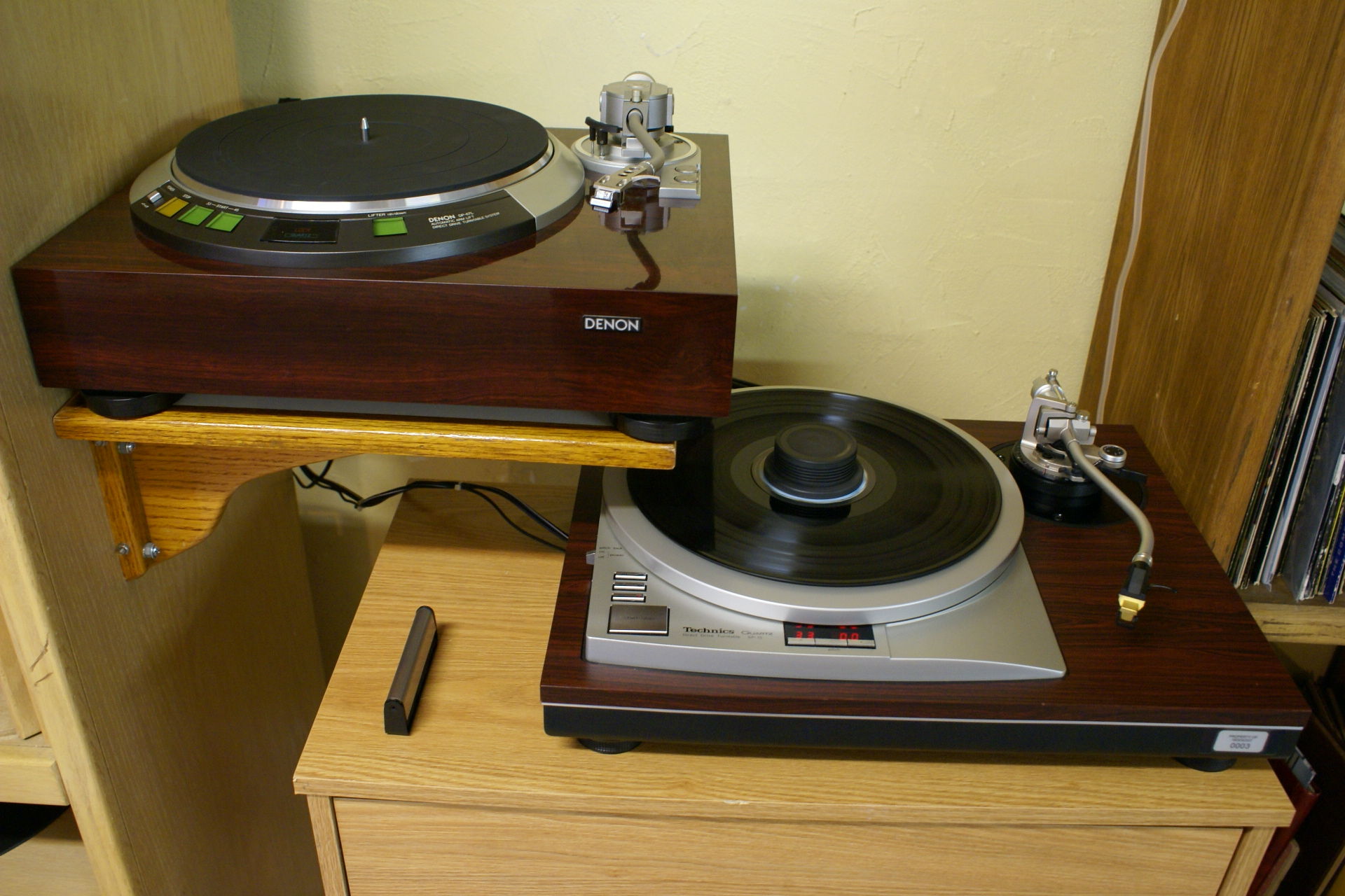 Denon 67 L and Technics SP-15