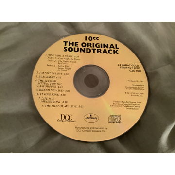 10CC DCC 24K Gold CD Unreleased  The Original Soundtrack