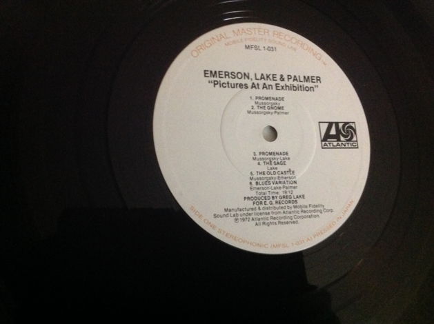 Emerson,Lake & Palmer Pictures At An Exhibition MFSL Ja...