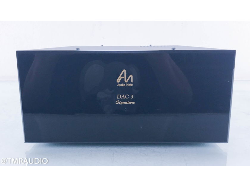 Audio Note (UK) DAC 3 Signature 1x Tube DAC D/A Converter; Upgraded (14366)