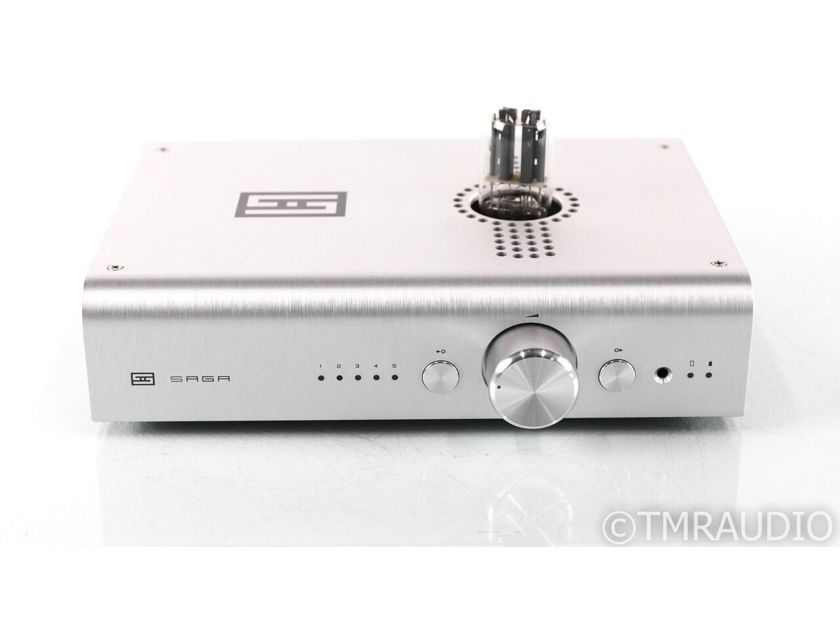 Schiit Saga Stereo Tube Hybrid Preamplifier; Remote; Silver (27416)