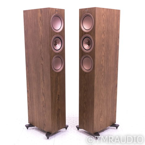 KEF R5 Floorstanding Speakers; Walnut Pair; R-5 (20463)