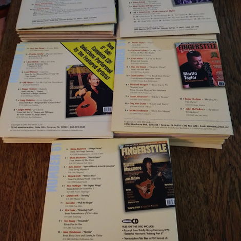 50 different Fingerstyle Guitar Magazine CDs - Nos. 12-...