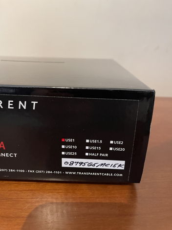 Transparent audio ultra gen 5 RCA cable  1m