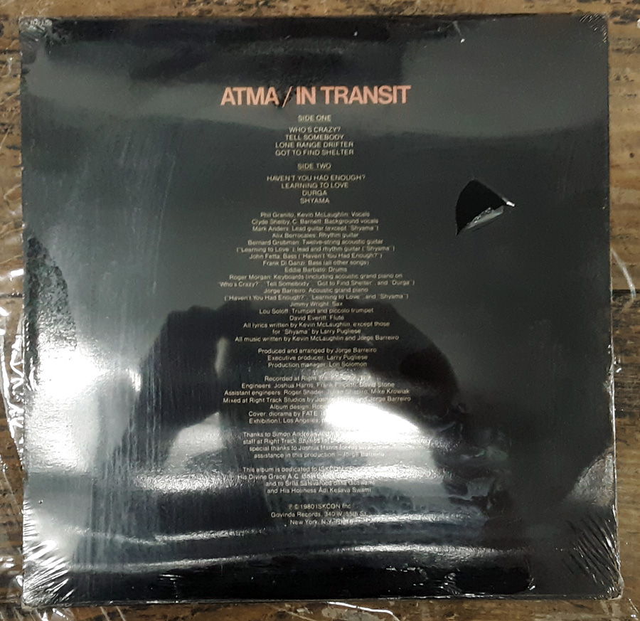 Atma - In Transit 1980 SEALED VINYL LP Pop Psych Rock G... 3