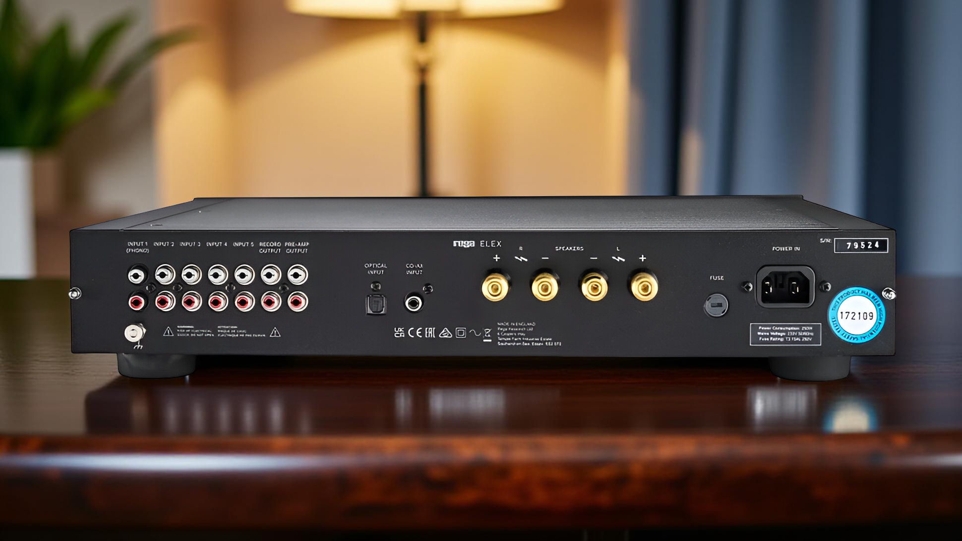 Rega Elex MK4 Award-Winning Integrated Amplifier - Black 6
