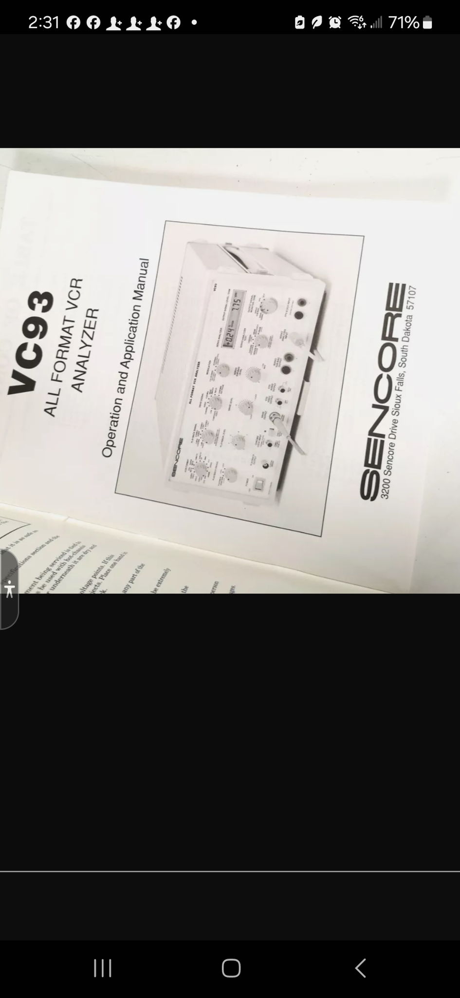 SECORE VC93 All Format VCR Analyzer TEST EQUIPMENT Flaw... 5